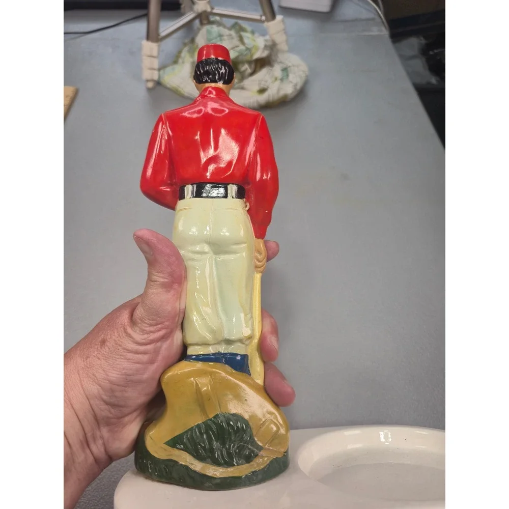 Vintage 1963 Antique Bourbon Baseball Player Bar Display Frankfort Distillers